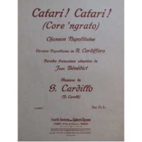 CARDILLO Salvatore Catari ! Catari ! Chant Piano 1943
