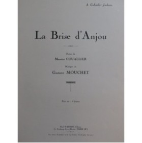 MOUCHET Gustave La Brise d'Anjou Chant Piano