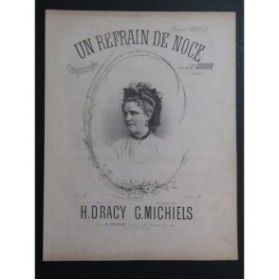 MICHIELS Gustave Un Refrain de Noce Chant Piano ca1880