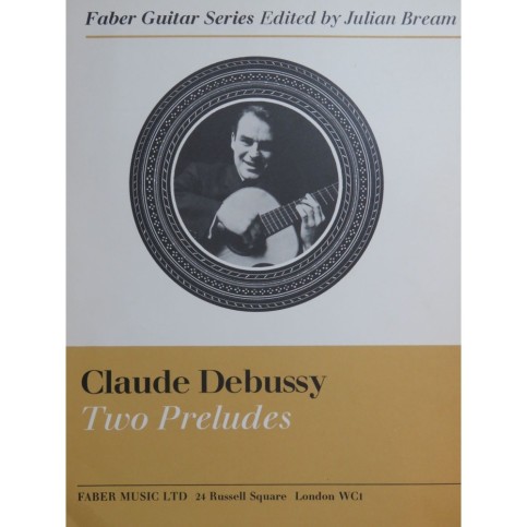 DEBUSSY Claude Two Preludes Guitare 1969