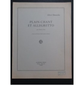 DÉSENCLOS Alfred Plain-Chant et Allegretto Trombone Piano 1965