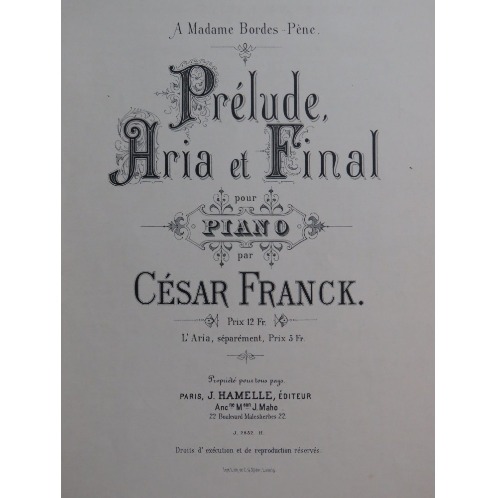 FRANCK César Prélude