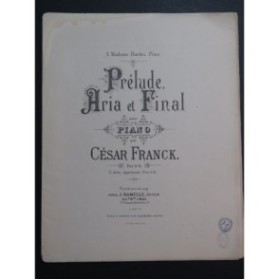  Aria et Final Piano 1888