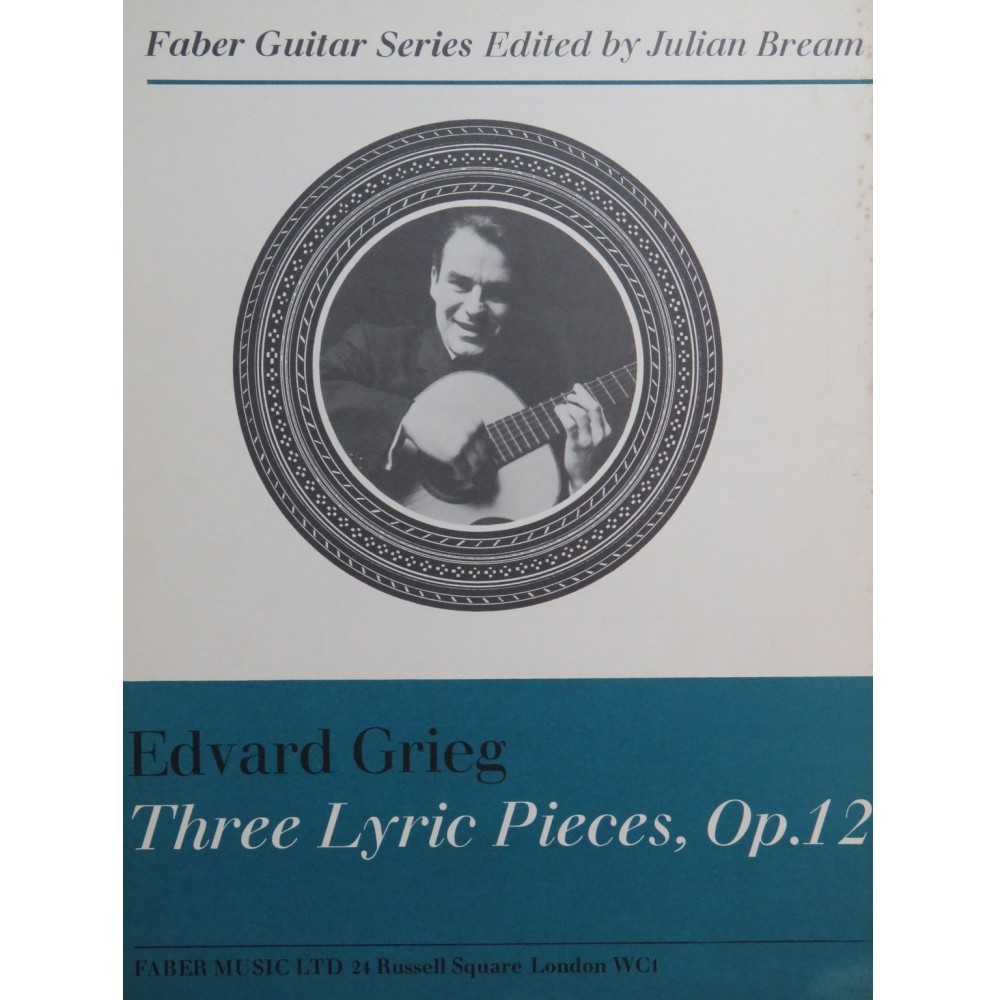 GRIEG Edvard Three Lyric Pieces op 12 Guitare 1967