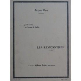 IBERT Jacques Les Rencontres Piano 1948