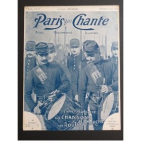 Paris qui chante Chansons de Route et de Marche Chant Piano 1905