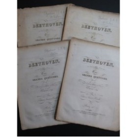 BEETHOVEN Quatuors op 59 Violons Alto Violoncelle ca1825