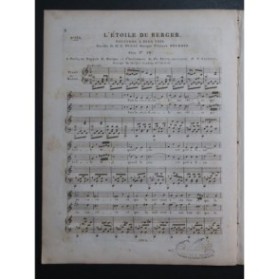 MEURGER Urbain L'Étoile du Berger Chant Piano ou Harpe ca1830