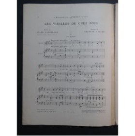 LEVADÉ Charles Les Vieilles de chez nous Chant Piano 1900