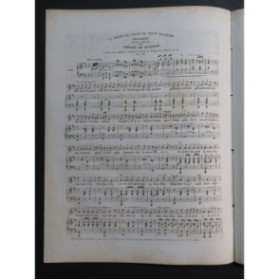 DE BEAUPLAN Amédée La leçon de valse du petit François Chant Piano ca1830