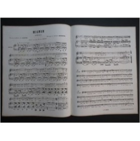 BONHEUR Georges Mignon Chant Piano ca1866