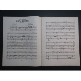 FALCONNET Constant Simple Histoire Chant Piano XIXe siècle
