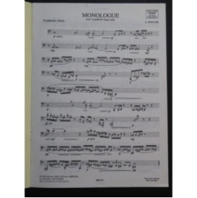 NAULAIS Jérôme Monologue Trombone 1988