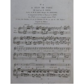 BOIELDIEU Adrien Jean de Paris No 4 Chant Piano ou Harpe ca1815