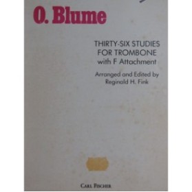 BLUME O. Thirty-six Studies for Trombone 1962