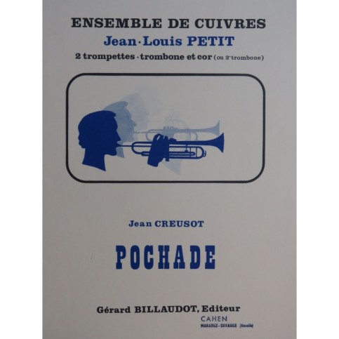 CREUSOT Jean Pochade Trompette Cor Trombone 1973