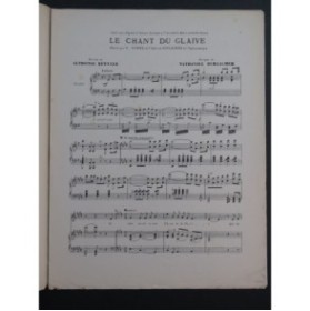 DURLACHER Nathaniel Le Chant du Glaive Dédicace Chant Piano