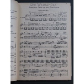 LORTZING Albert Die Wildschütz Opéra Chant Piano