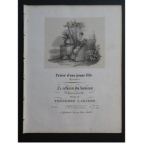 LABARRE Théodore 2 Pièces pour Chant Piano ca1830