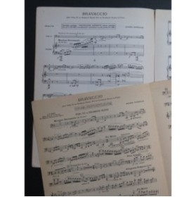 FAYEULLE Roger Bravaccio Piano Tuba ou Trombone 1958