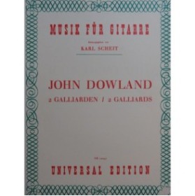 DOWLAND John 2 Galliards Guitare