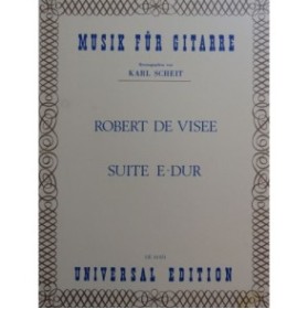 DE VISEE Robert Suite E - Dur Guitare 1972
