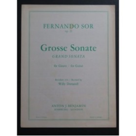 SOR Fernando Grosse Sonate op 22 Guitare 1957