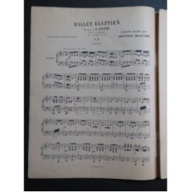 LUIGINI Alexandre Ballet Egyptien Piano 4 mains ca1880