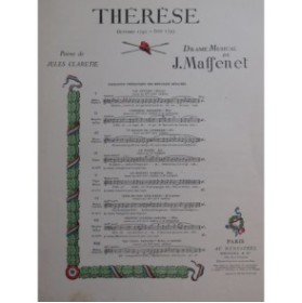 MASSENET Jules Thérèse No 5 bis Chant Piano 1907