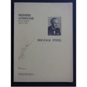 STEKEL Eric-Paul Symphonie No 1 Dédicace Orchestre 1968