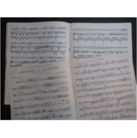 BARAT J. Ed. Andante et Allegro Piano Trombone