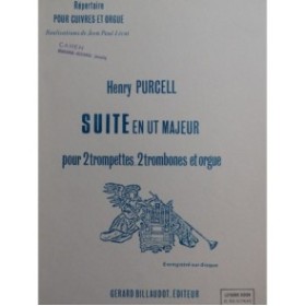 PURCELL Henry Suite en Ut Majeur Trompette Trombone Orgue 1979