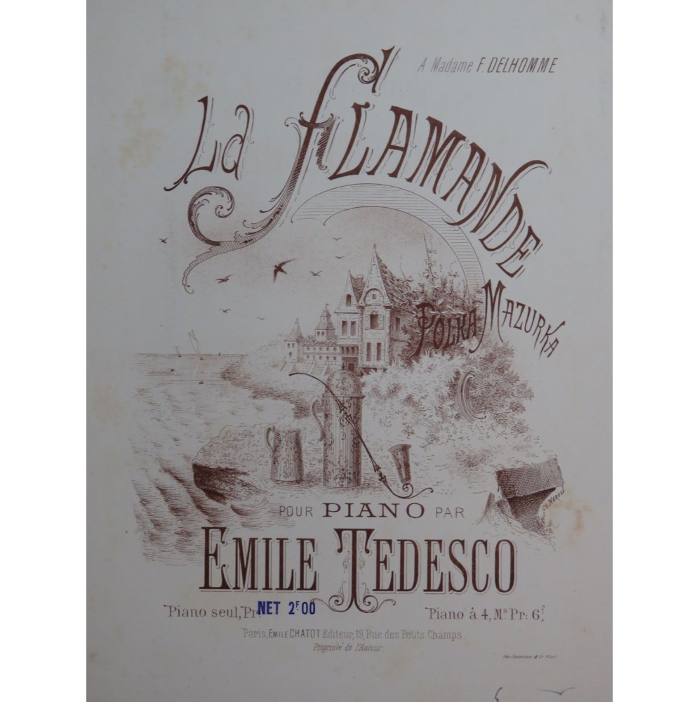 TEDESCO Émile La Flamande Piano