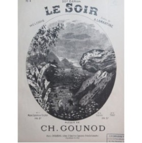 GOUNOD Charles Le Soir Chant Piano