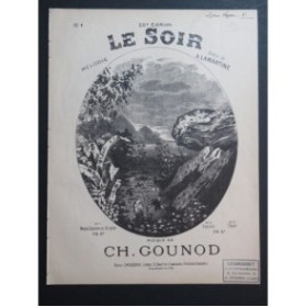GOUNOD Charles Le Soir Chant Piano