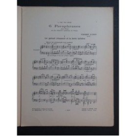 D'INDY Vincent Le Galant chasseur et la belle laitière Piano 1929