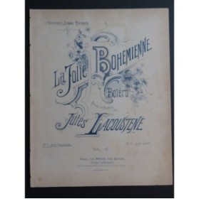 LACOUSTÈNE Jules La Jolie Bohémienne Chant Piano