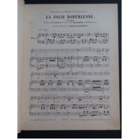 LACOUSTÈNE Jules La Jolie Bohémienne Chant Piano