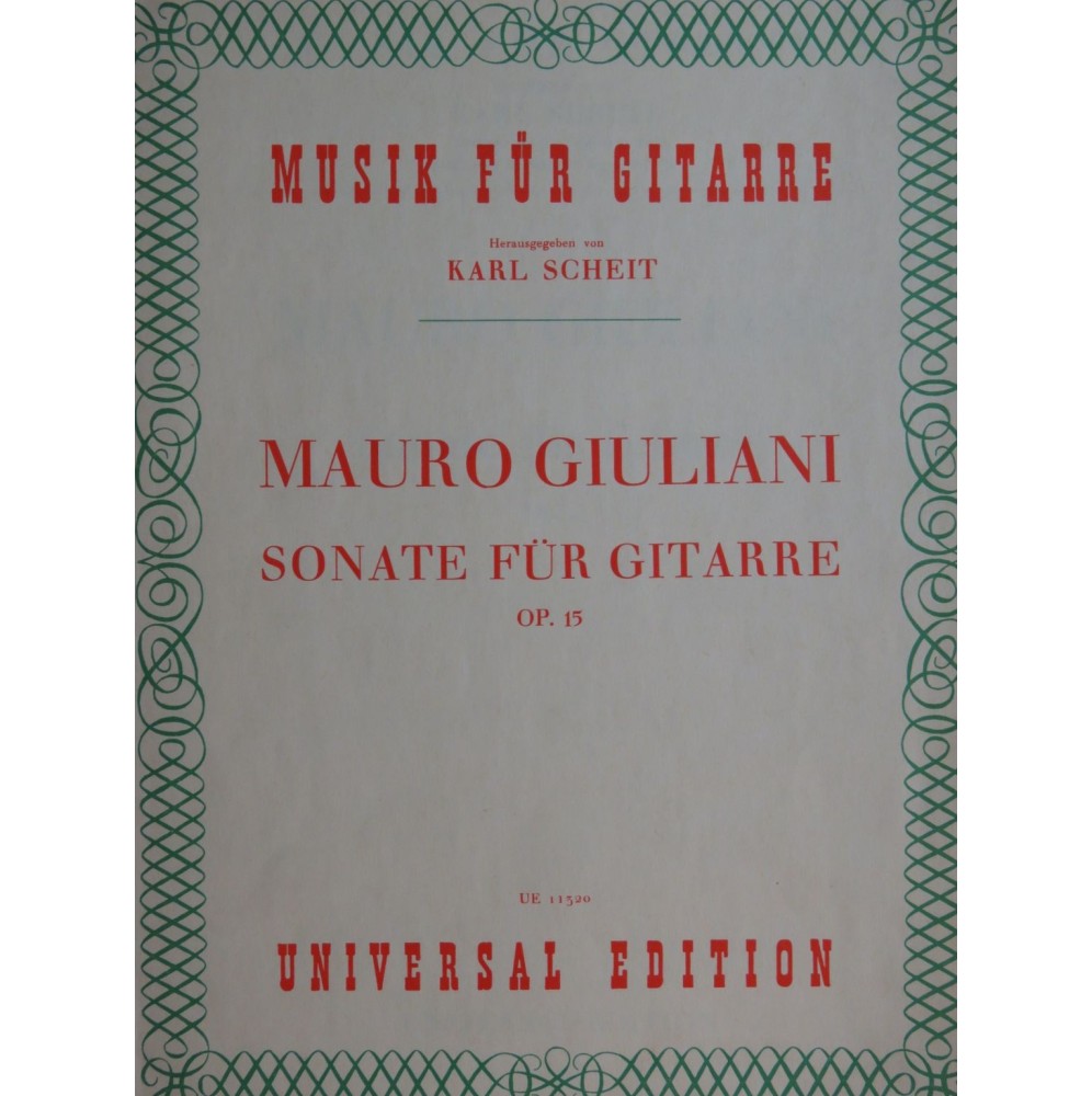 GIULIANI Mauro Sonate op 15 Guitare