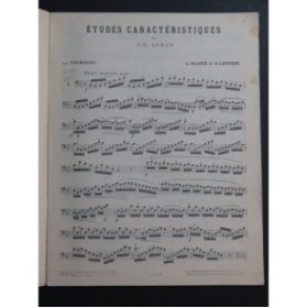 ARBAN Jean-Baptiste Etudes Caractéristiques Trombone