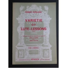 DOWLAND Robert Varietie of Lute-Lessons Guitare 1971