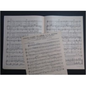 SCHERTZINGER Victor Pour faire plaisir à la Reine Chant Piano 1930