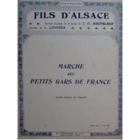 LÈMPÈRS Léo Marche des petits gars de France Chant Piano 1916