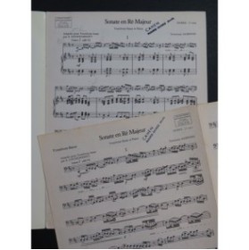 ALBINONI Tommaso Sonate en Ré Majeur Piano Trombone 1981