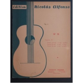 CIMAROSA Domenico Sonates pour Guitare 1964