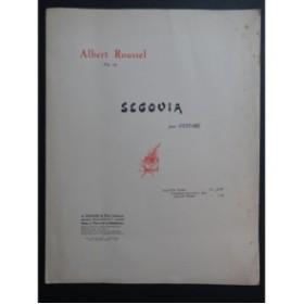 ROUSSEL Albert Segovia Guitare 1925