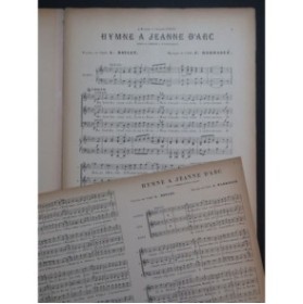 BARRAGUÉ J. Hymne à Jeanne d'Arc Chant Piano