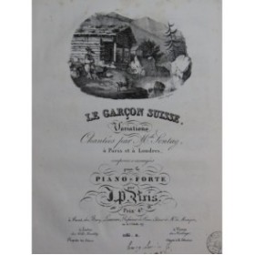 PIXIS J. P. Le Garçon Suisse Piano ca1830