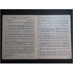 SIECZYNSKI Rudolf Vienne, ô ville exquise Chant Piano 1930