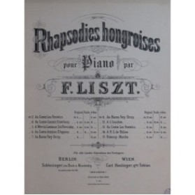 LISZT Franz Rhapsodie Hongroise No 12 Piano XIXe